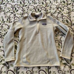 Patagonia Cream Quarter Zip Sweater Size S